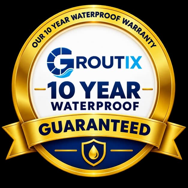Groutix 10 Year Waterproof Warranty Guaranteed